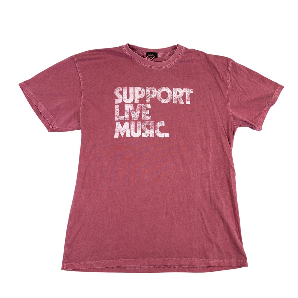 Rock & Roll Hall of Fame Support Live Music Red Graphic T-Shirt Large